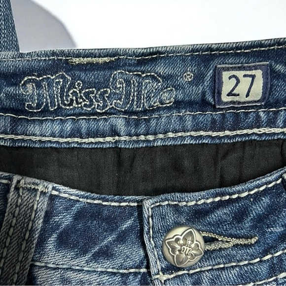 🌻Y2K Miss Me Fleur de Lis Boot Jeans (Buckle Collab) | Women's Size 27 - Picture 6 of 9